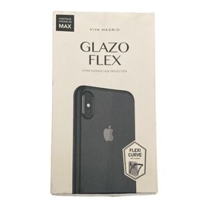Viva Madrid Glazo Flex For Iphone XS Max, Jet Black Trim / Clear NWT